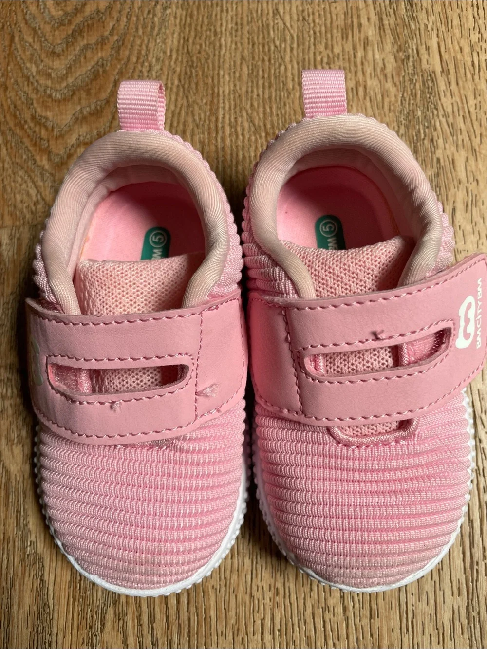 BMCITYBM Sneakers Mesh Hook and Loop Size 5 Toddler Walking Shoes